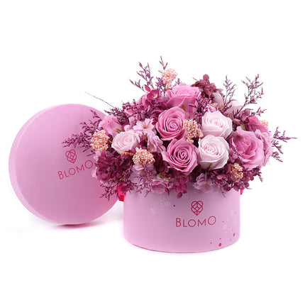 03002063_irigo-rozsaszin-blomo-doboz-m-15-parfum-illatos-rozsa-hortenzia-lime-es-ozothamnus