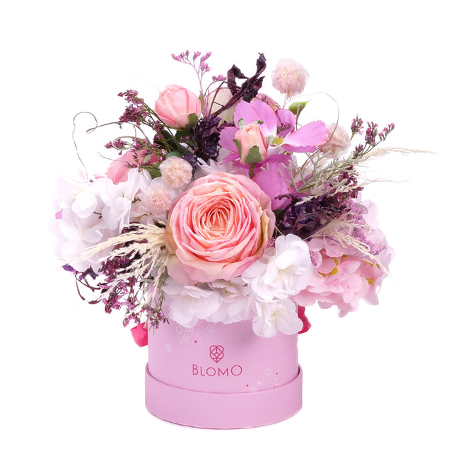 03101552_irigo-pink-blomo-s-doboz-rozsaszin-lila-es-feher-viragokbol