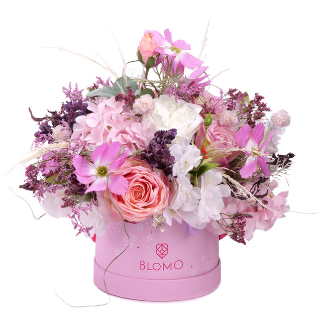 03101554_irigo-pink-blomo-doboz-m-rozsaszin-lila-es-feher-viragok