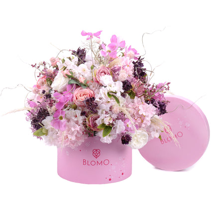 03101555_irigo-pink-blomo-doboz-l-rozsaszin-lila-es-feher-viragok